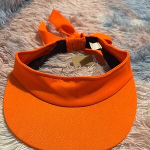 Bright Orange Visor with Bow